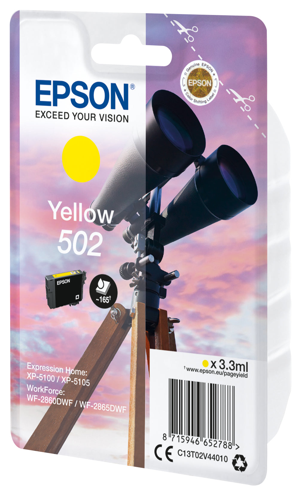 EPSON 1LB Singlepack Yellow 502 Ink