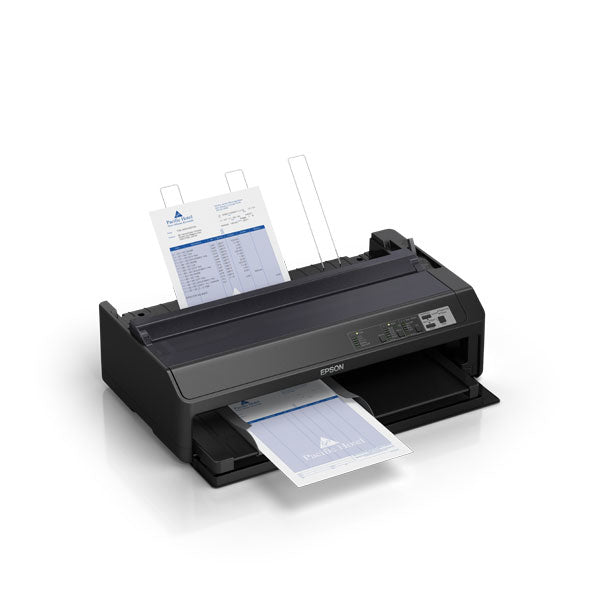 EPSON FX 2190IIN Printer Mono dot-matrix Roll 21.6 cm 406.4mm width 420x364mm 240x144dpi 9pin 738char/sec parallel USB LAN serial