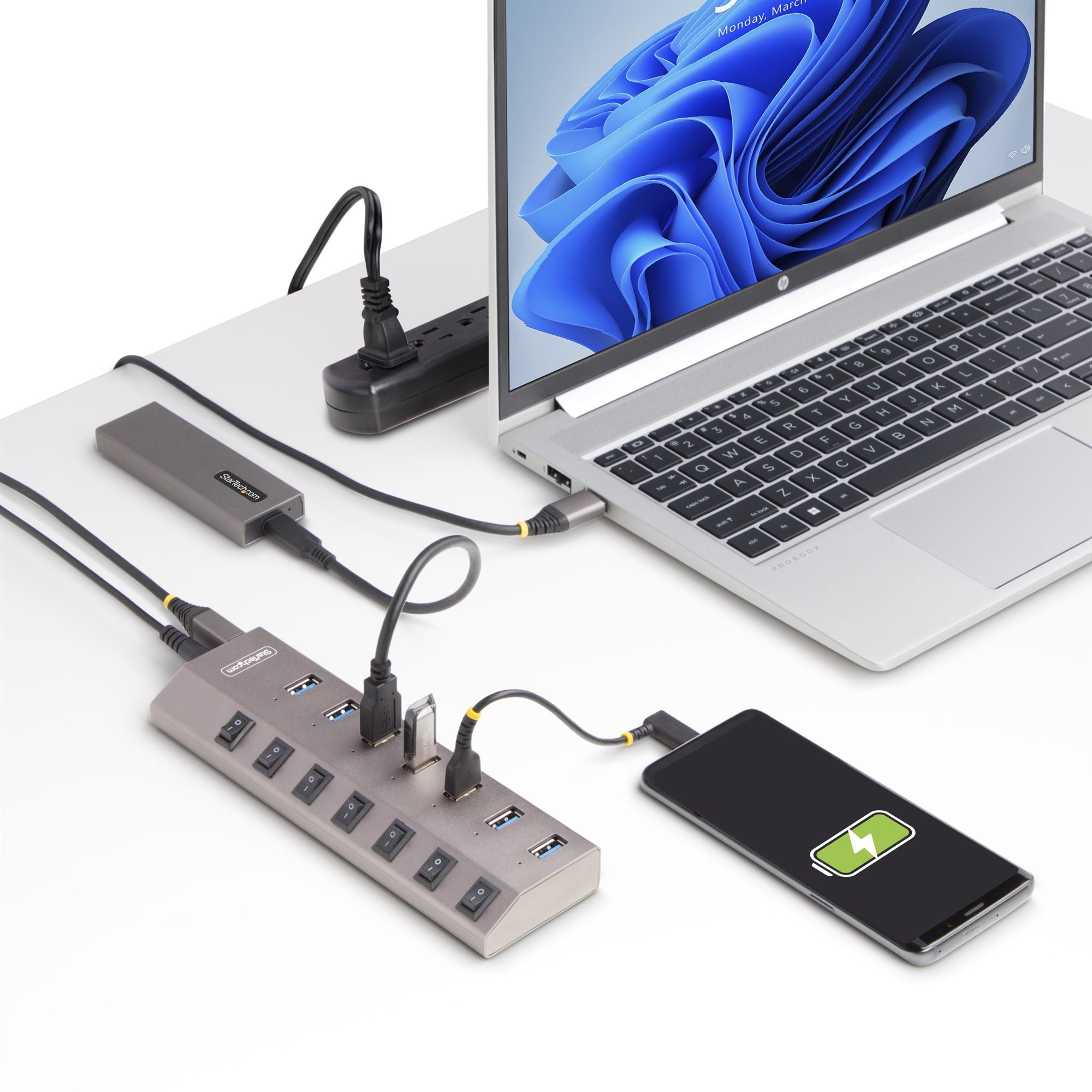 Startech 7-Port Self-Powered USB-C Hub