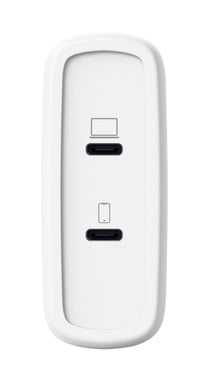 TRUST Alimentation universelle MAXO USB-C 100 watts GAN Apple PC 2 ports + câble - Blanche