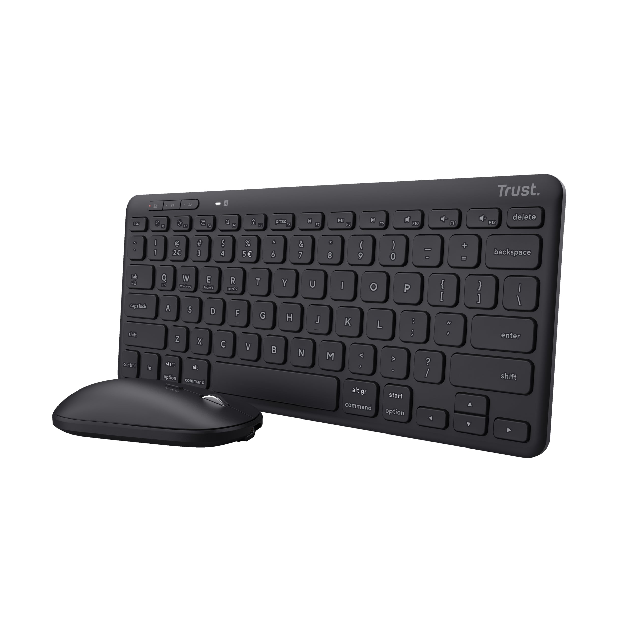 TRUST Pack clavier & souris sans fil LYRA Bluetooth - noir (FR)
