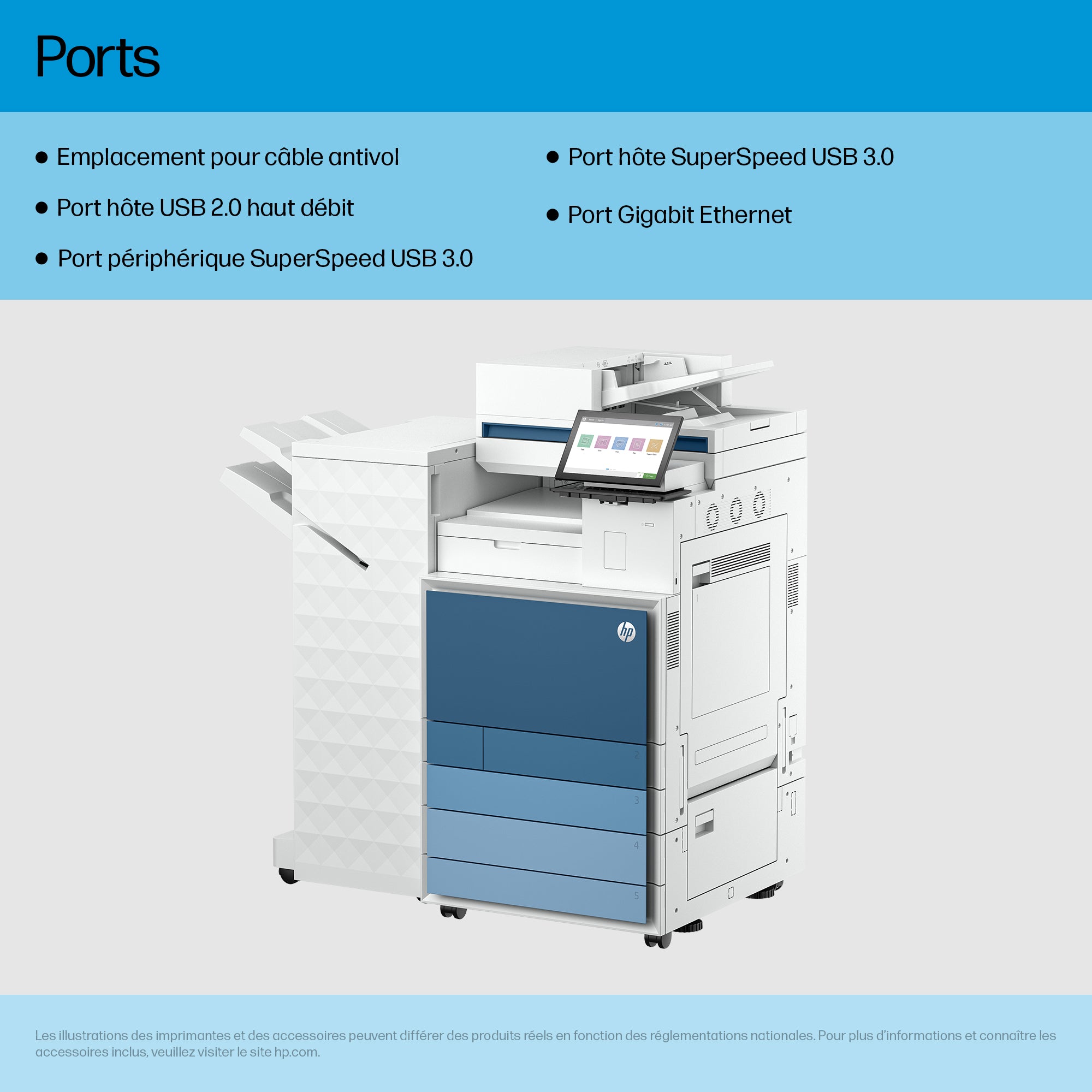 HP Clr LaserJet Ent Flw MFP8801z+Prntr E