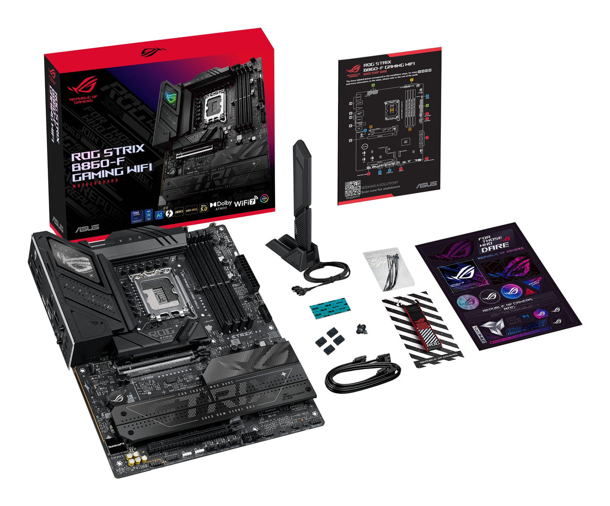 ASUS ROG STRIX B860-F GAMING WIFI LGA1851 DDR5 ATX MB 1xHDMI 1xDP 4xM.2 4xSATA