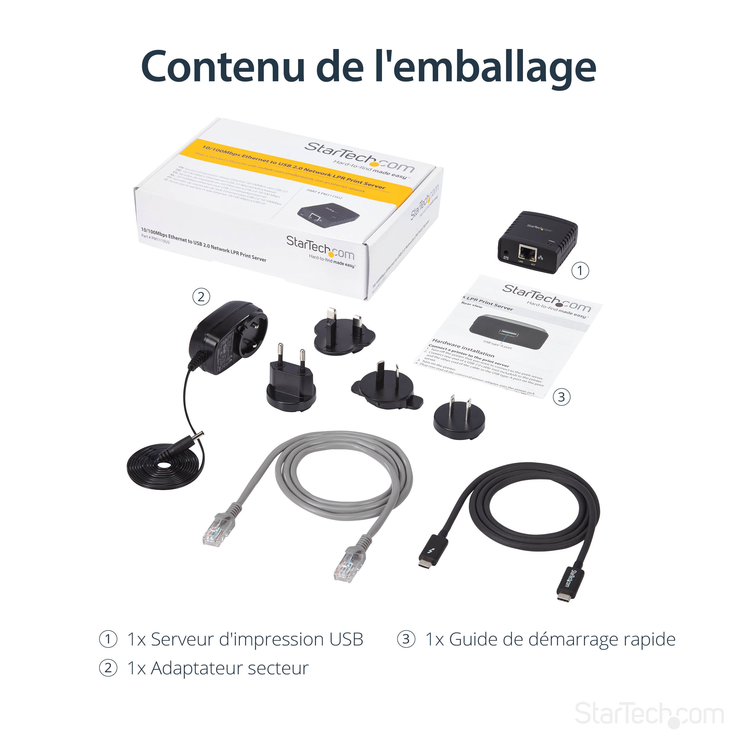 10/100Mbps USB LPR Print Server
