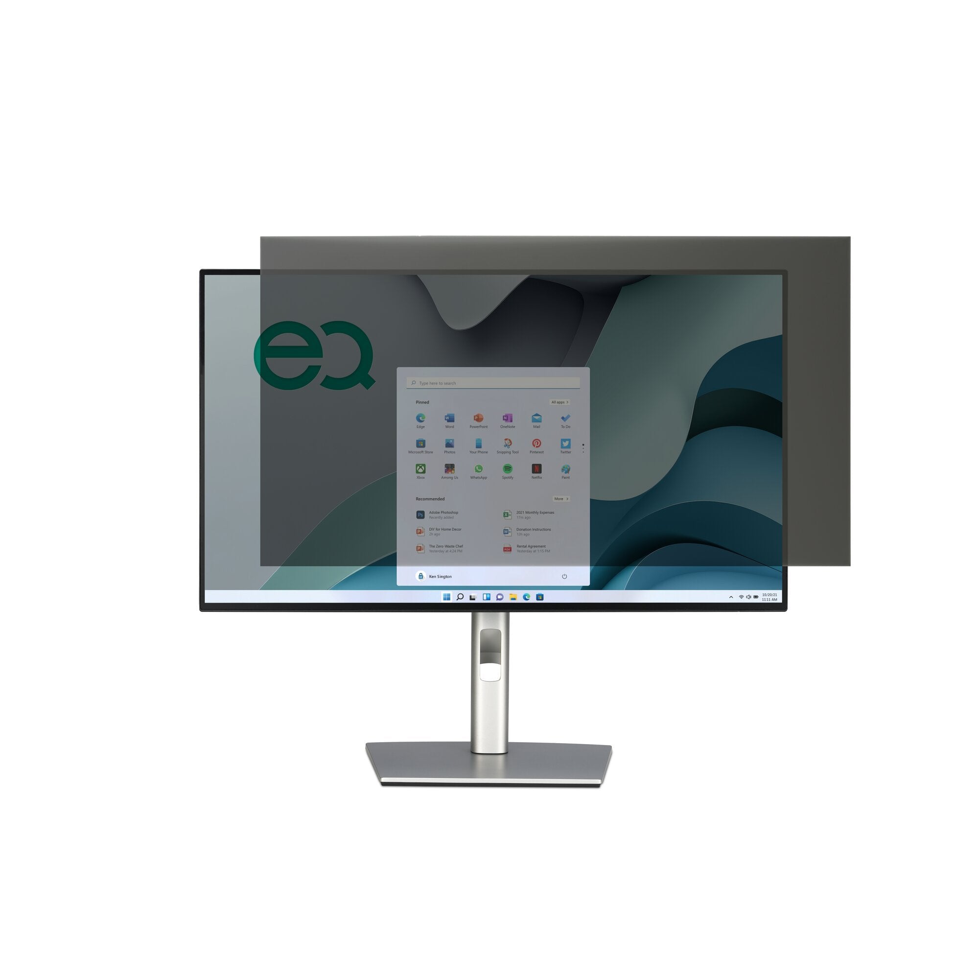 EQ priv Screen Filter for 22'' Monitors
