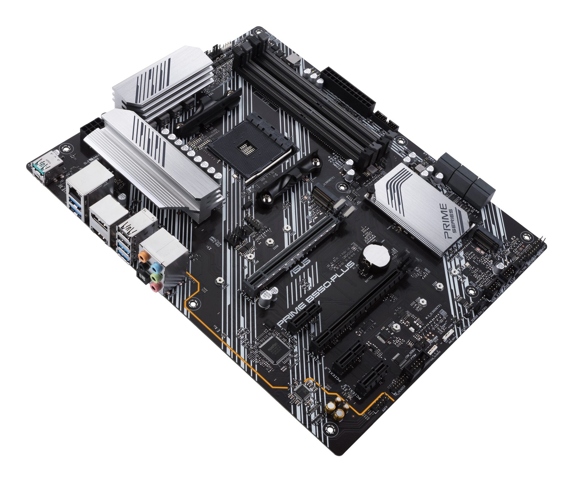 ASUS PRIME B550-PLUS AMD AM4 Socket ATX DDR4 3rd Gen AMD Ryzen Dual M.2 PCIe 4.0 1 Gb Ethernet USB 3.2 Gen 2 Type-A and Type-C