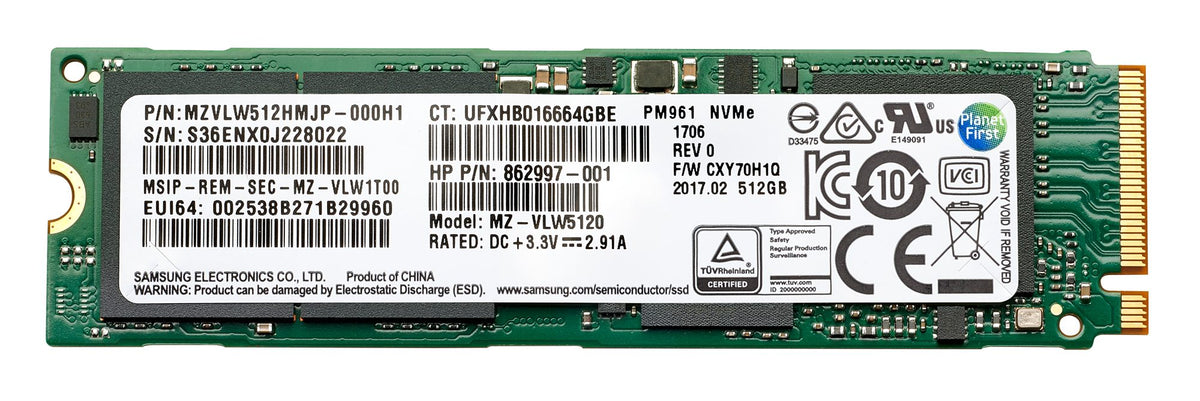 HP 1TB PCIe NVME TLC SSD