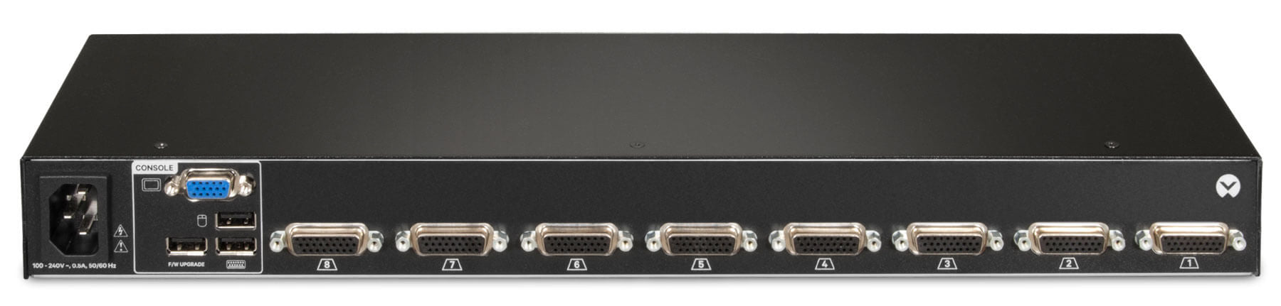 8-port rack.desk.single-user KVM switch