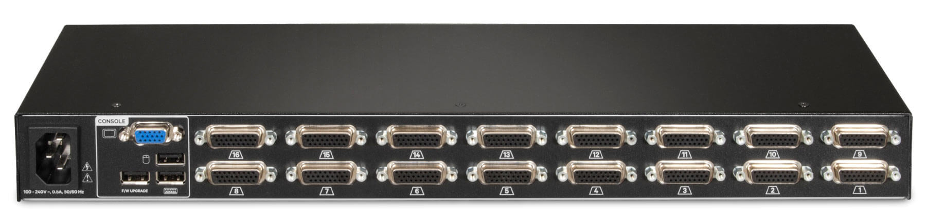 16-port rack.desk.single-user KVM switch
