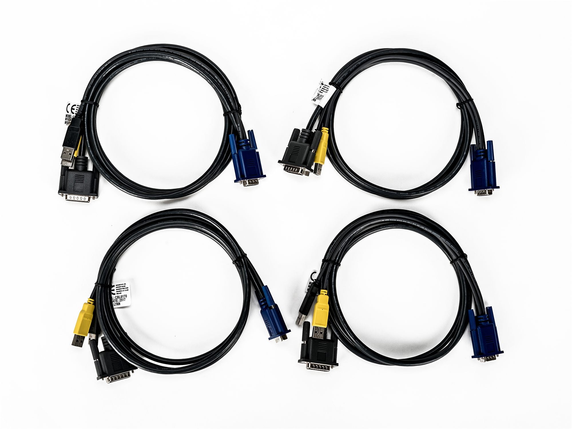 6-foot 26-pin to VGA 4-cable bundle