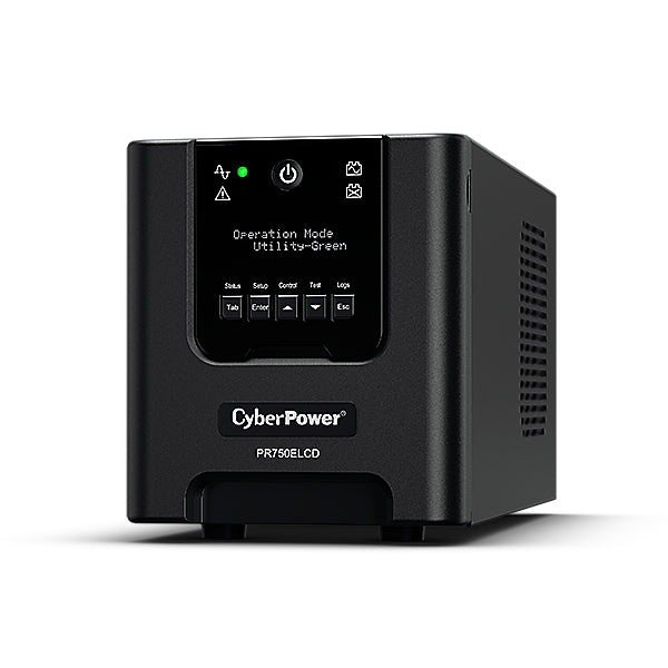 CyberPower PR750ELCD alimentation d'énergie non interruptible 0,75 kVA 675 W 6 sortie(s) CA