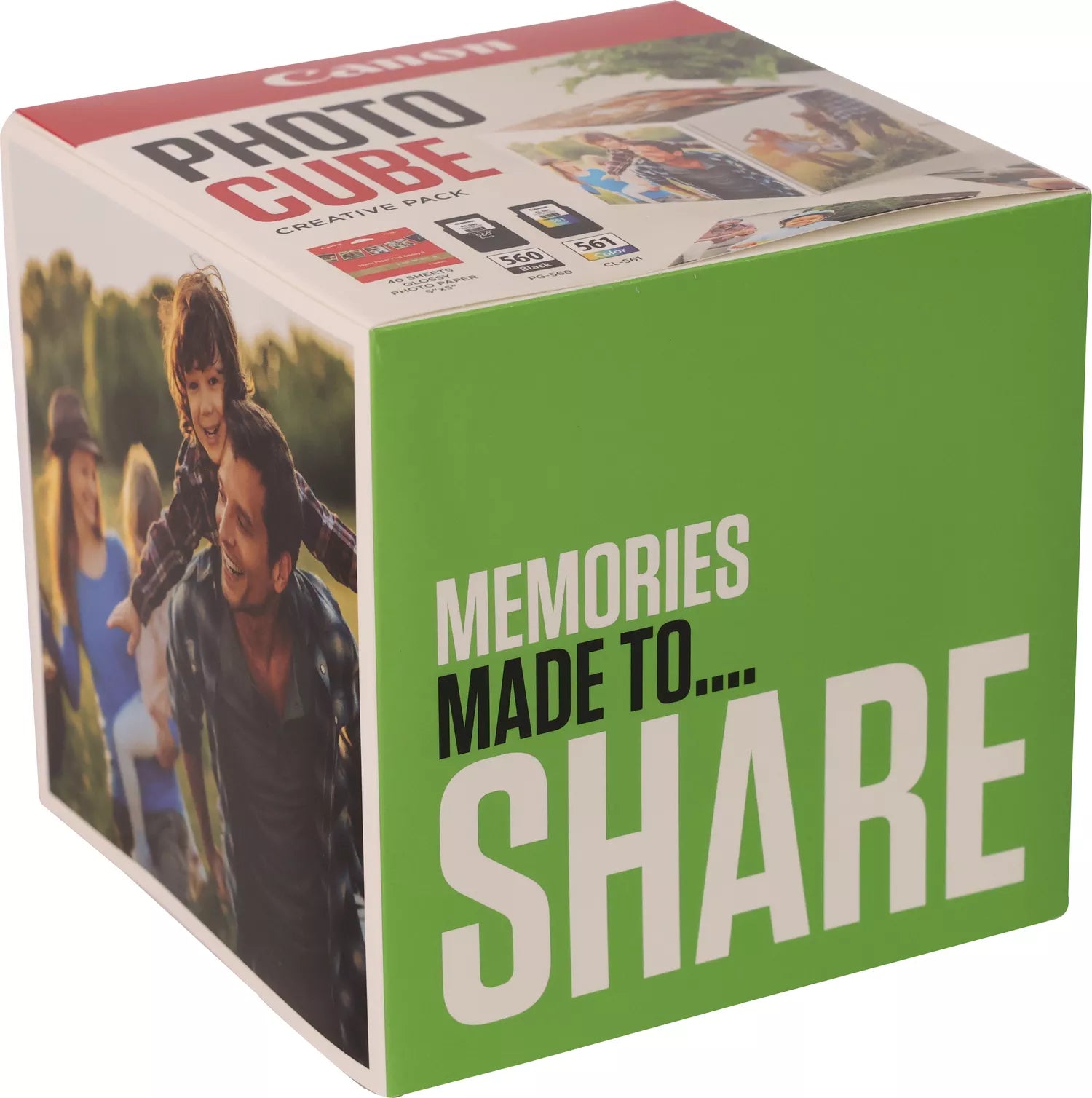 CANON PG-560/CL-561 Ink Cartridge Photo Cube Creative Pack White Green