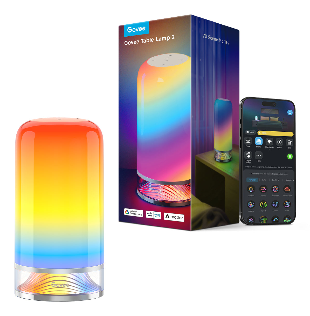 Govee H6022 | Lampe LED | RGBICWW, 2700k-6500k, Wi-Fi, Bluetooth