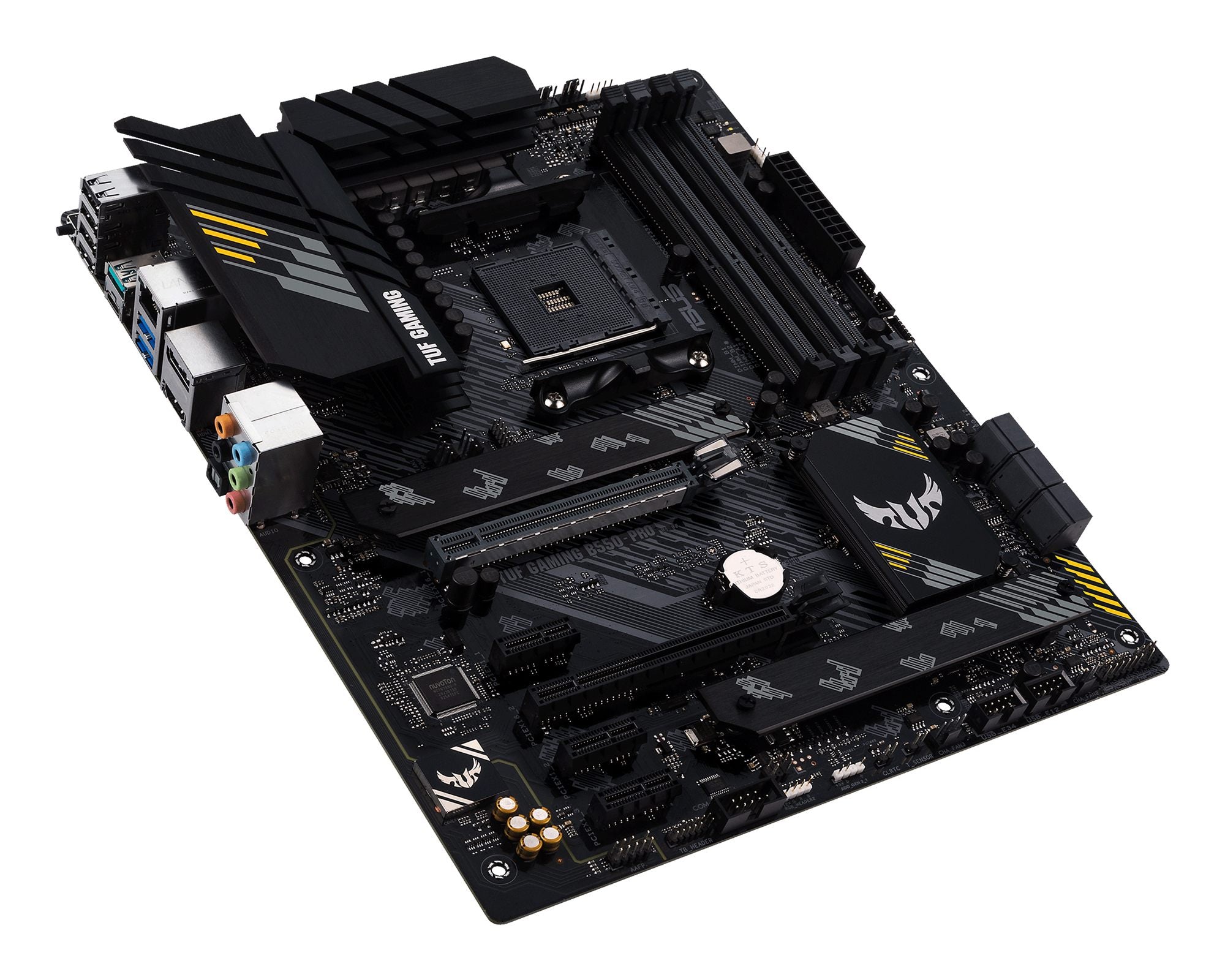 ASUS TUF GAMING B550-PRO AM4 PCIe 4.0 dual M.2 x16 SATA 6Gbps 2.5Gb Ethernet HDMI DisplayPort