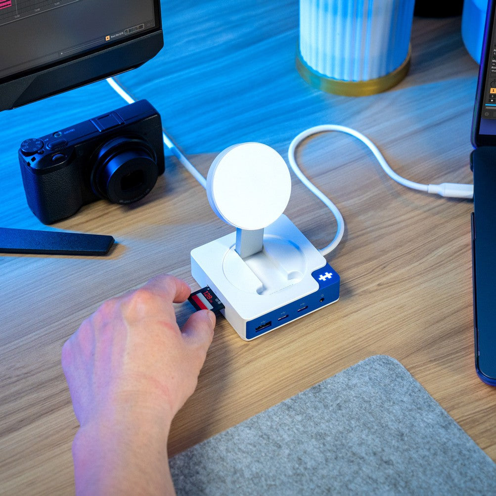 HyperDrive Flex MagCharge USB-C Hub Blu