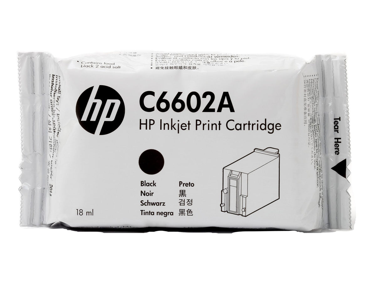 HP original TIJ 1.0 original Ink cartridge C6602A black standard capacity 1-pack