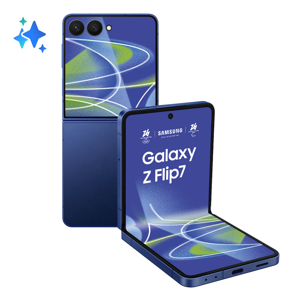 Samsung Galaxy Z Flip7 F766B 5G Double SIM 12 Go RAM 512 Go - Ombre Bleue
