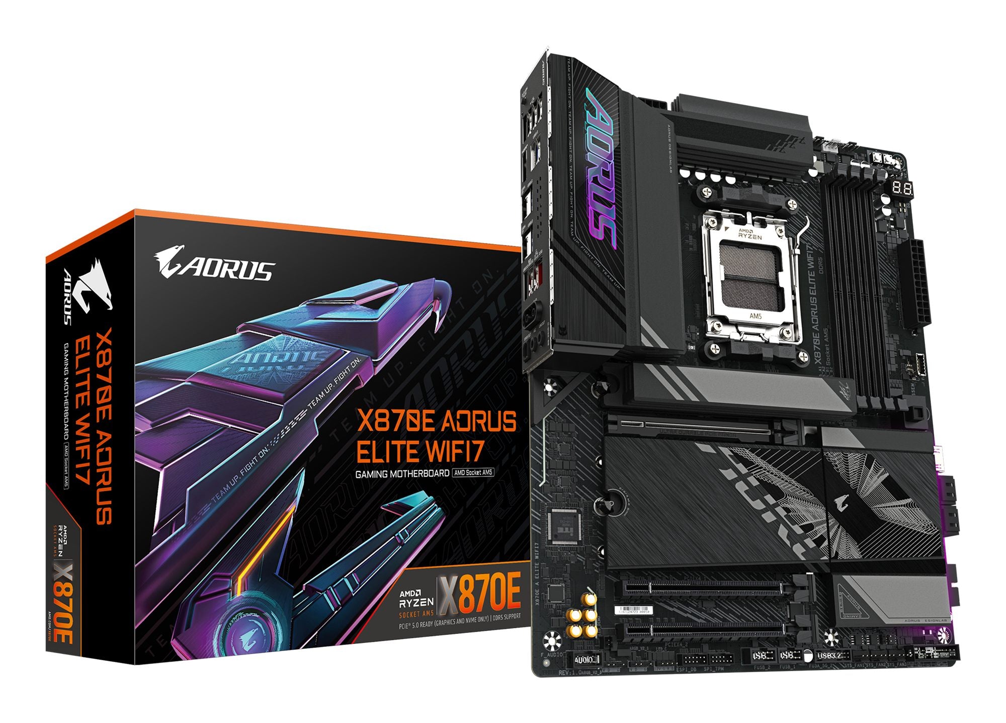 GIGABYTE X870E AORUS ELITE WIFI7 AMD X870E Emplacement AM5 ATX
