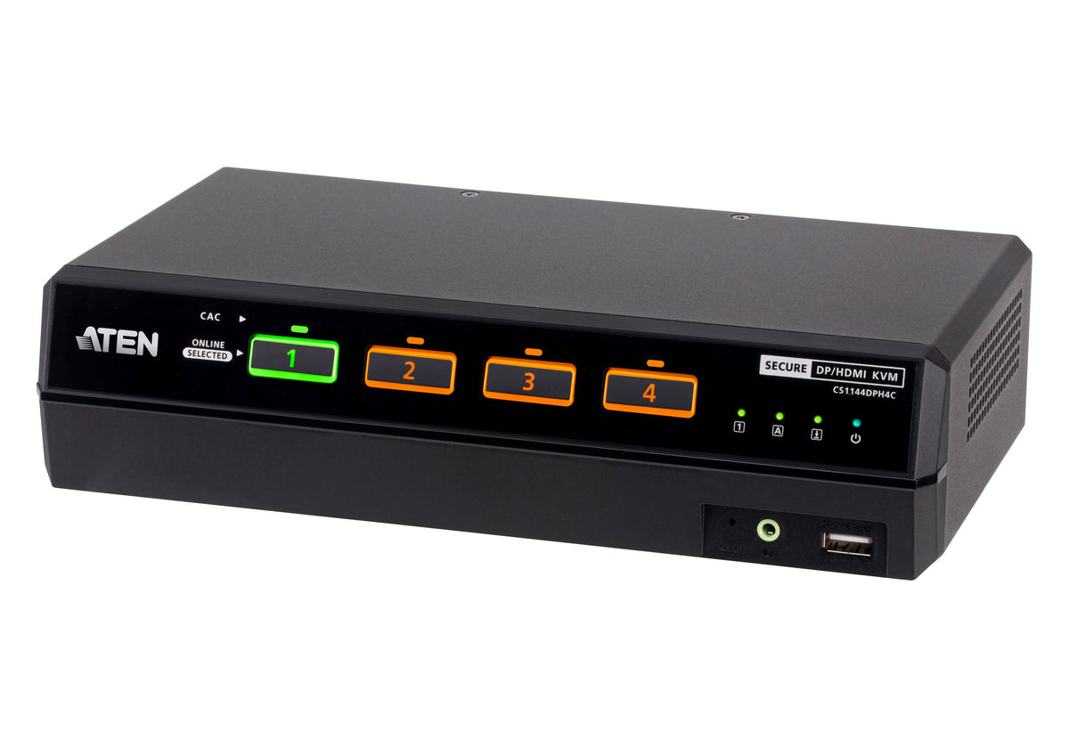 ATEN CS1144DPH4C KVM sécurisé DisplayPort/HDMI+CAC 4P dual screen