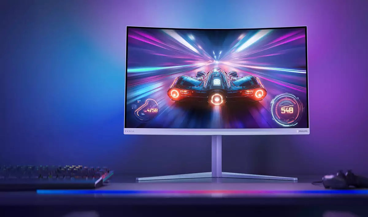 PHILIPS 31.5p 2560x1440 VA Curved 1500R 130mm EVNIA 5000 Ambiglow Curved QHD 2K 180Hz Fast VA 1ms GtG HDR10