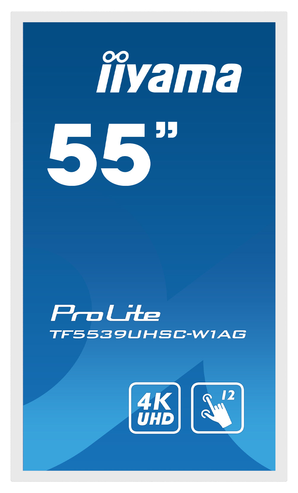 55" PCAP WHITE Anti-glare Bezel Free 15-