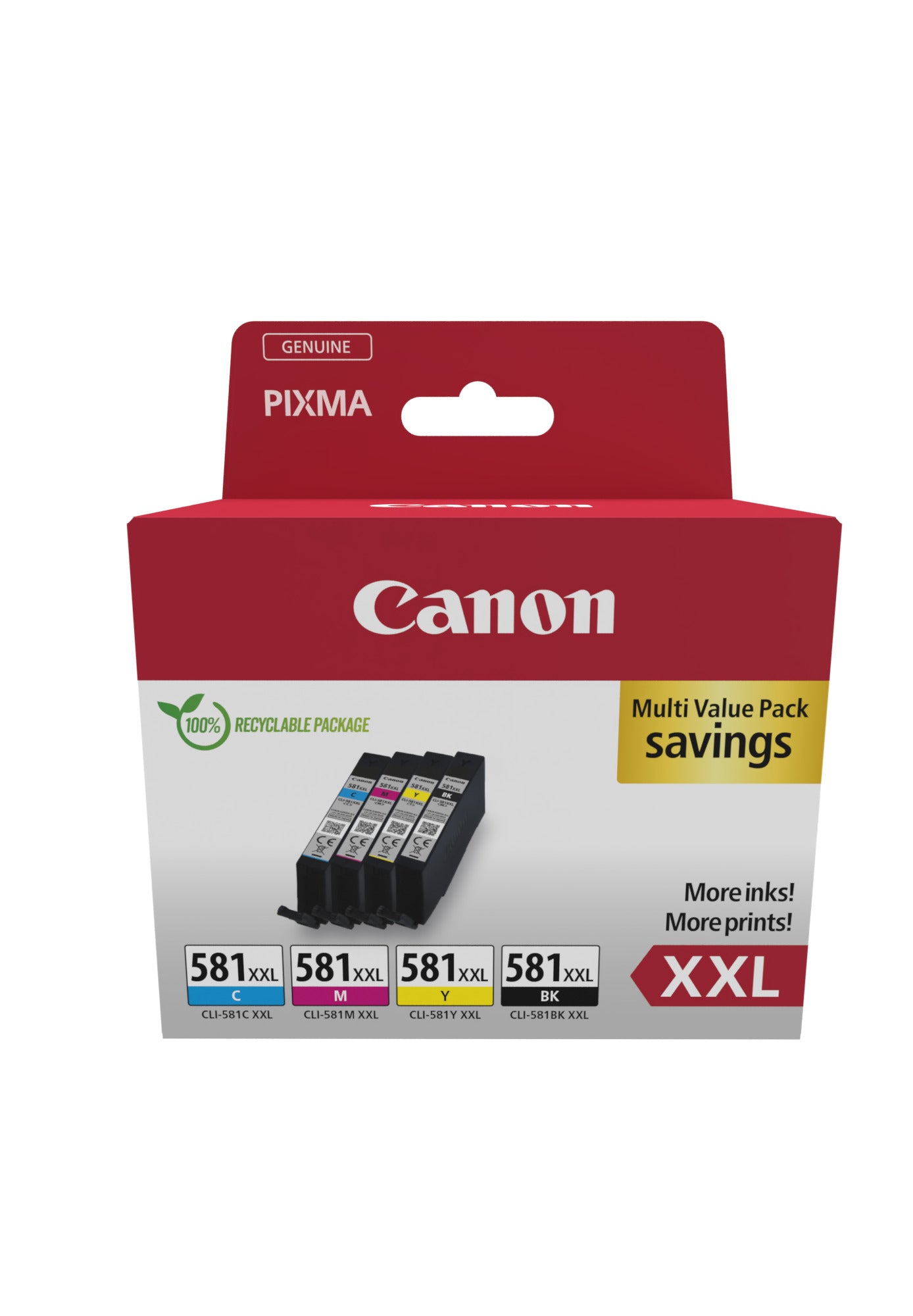 CANON CLI-581XXL Ink Cartridge C/M/Y/BK MULTI Sec