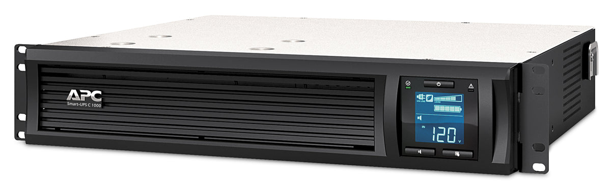 APC Smart-UPS C UPS rack-mountable AC 230V 600Watt 1000VA USB serial output connectors 4 2U Black with APC SmartConnect