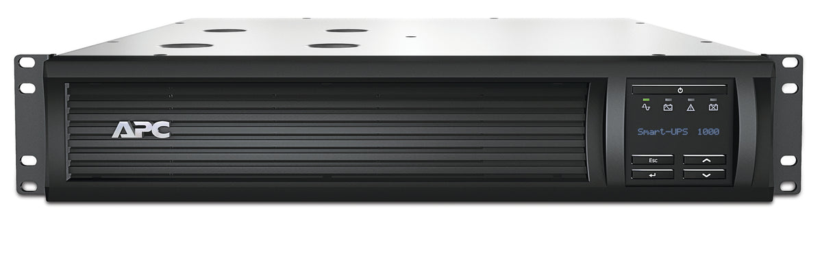 APC Smart-UPS 1000VA LCD RM UPS Rack AC 220/230/240V 700Watt 1000VA Ethernet 10/100 RS-232 USB oc 4 2U BK with APC SmartConnect