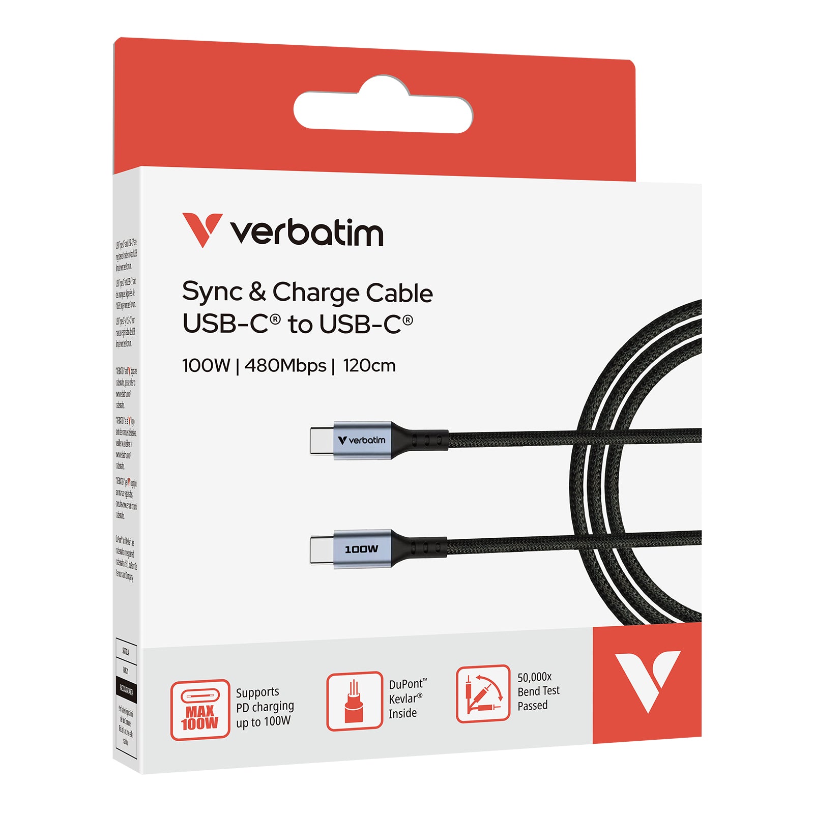 Sync & Charge USB C to USB C 100W 120 cm