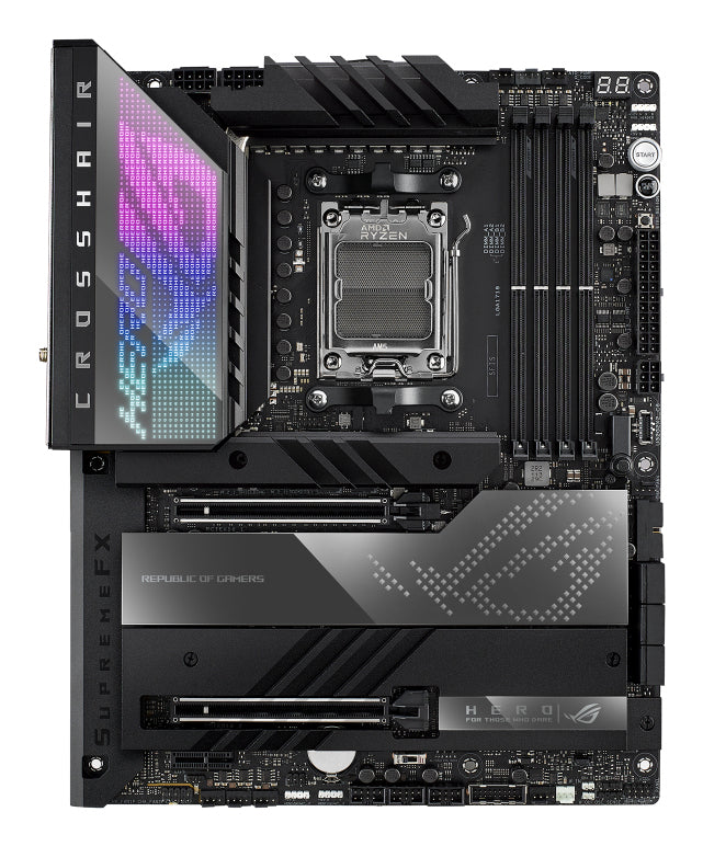 ASUS ROG CROSSHAIR X670E HERO AM5 Socket 4DDR5 2xPCIe 5.0 x16 2xUSB 4 HDMI 2.1 6xSATA 6Gb/s ATX