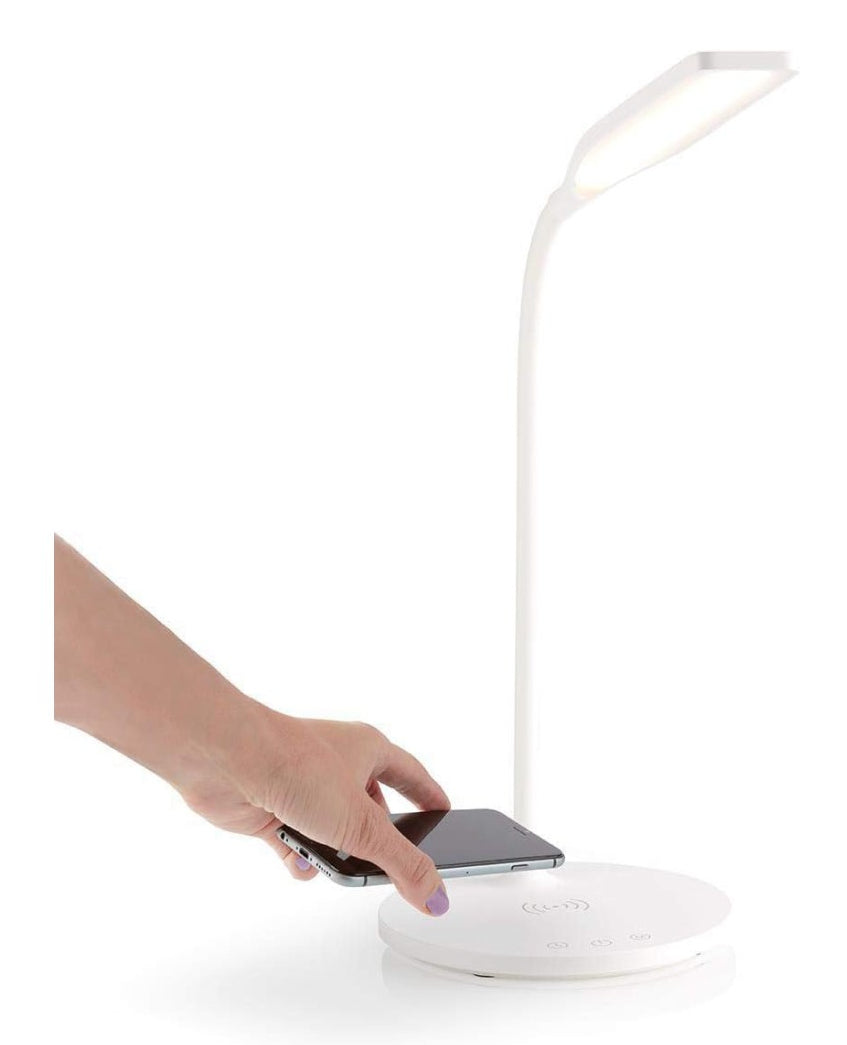 Techly I-LAMP-DSK10 Lampe de bureau LED 5,5W tactile avec chargeur Qi 15W