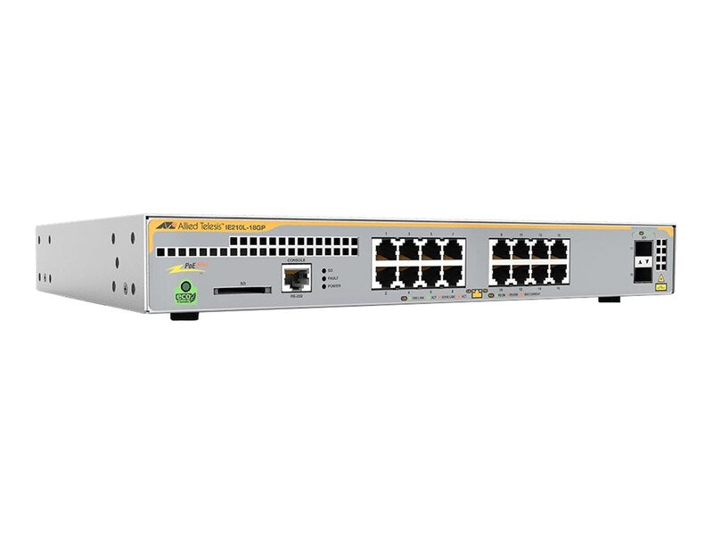 ALLIED AT-IE210L-18GP-60 Switch Industriel Niv.2 16p Gigabit PoE+ & 2 SFP 100/1G