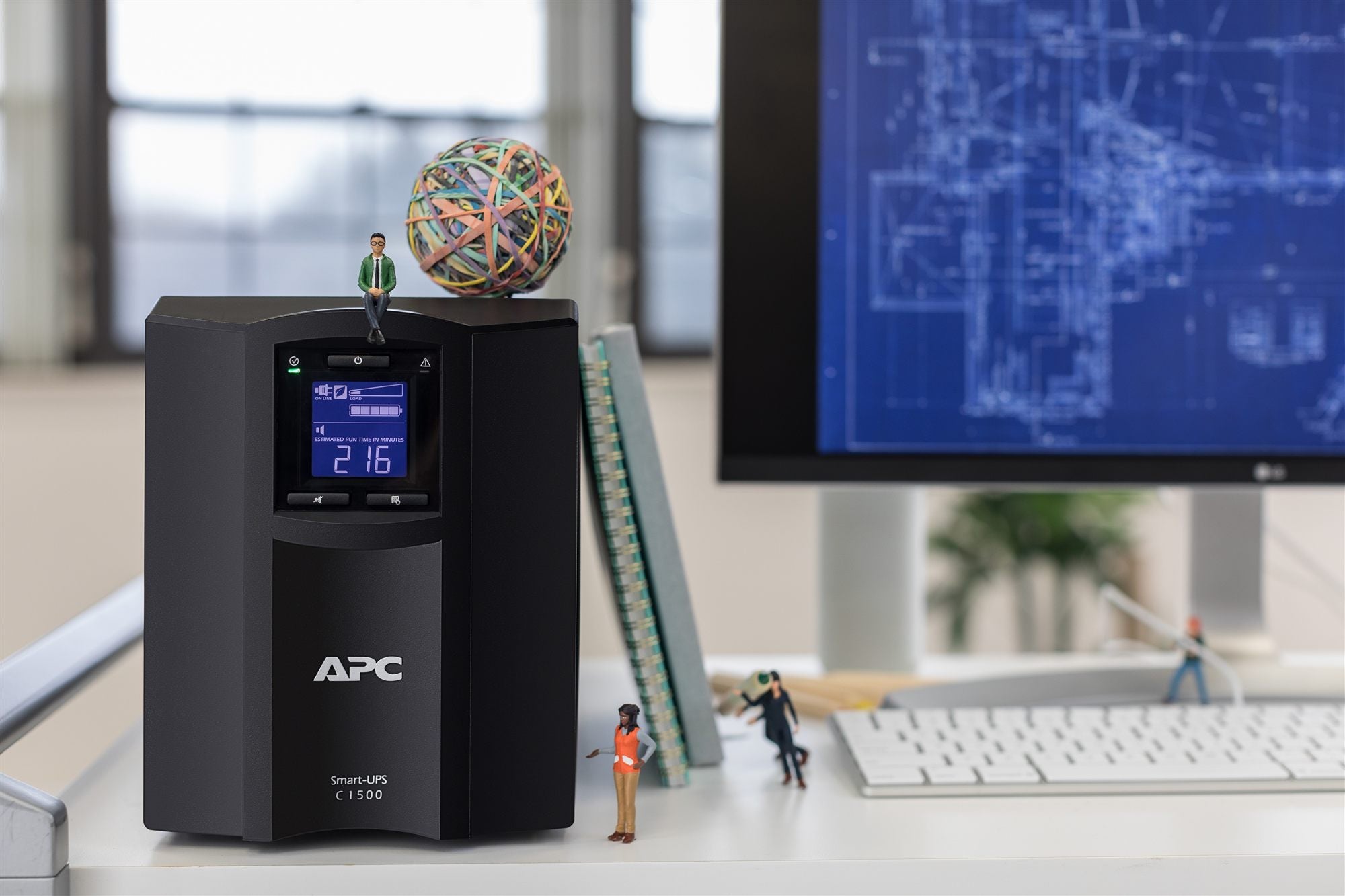 APC Smart-UPS C 1500VA LCD UPS AC 230V 900Watt 1500VA USB output connectors 8 Black with APC SmartConnect