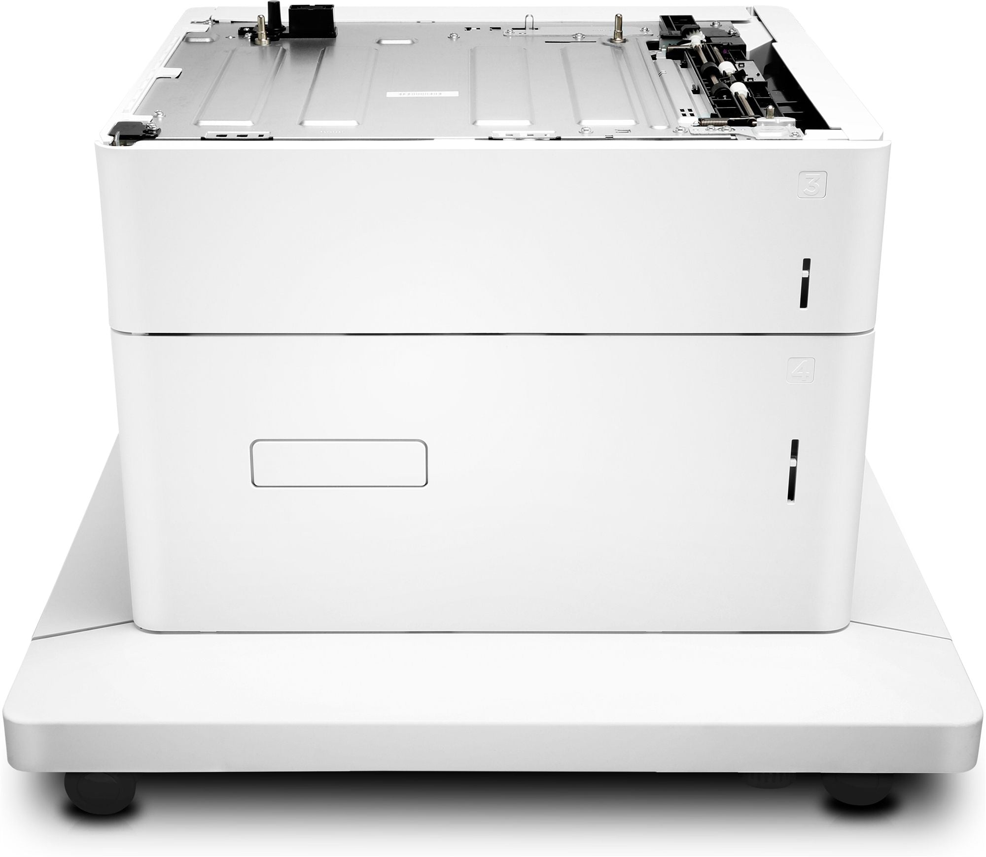 HP Bac 550 feuilles et Bac Haute Capacite 2 000 feuilles et support