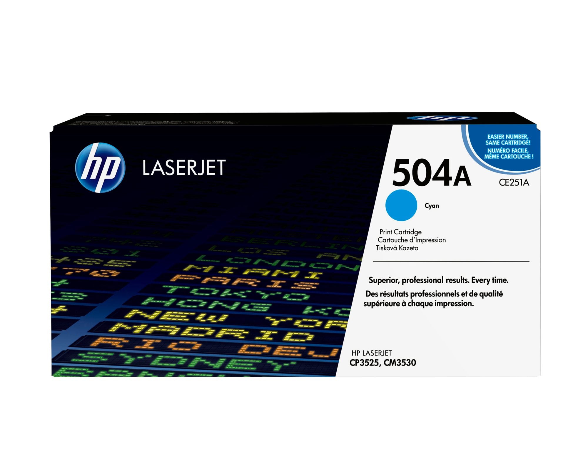 HP 504A original Colour LaserJet Toner cartridge CE251A cyan standard capacity 7.000 pages 1-pack ColorSphere