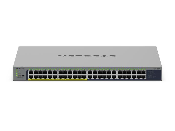 NETGEAR 48PT GIGE UNMANAGED SWICH W/POE+ GS748PP