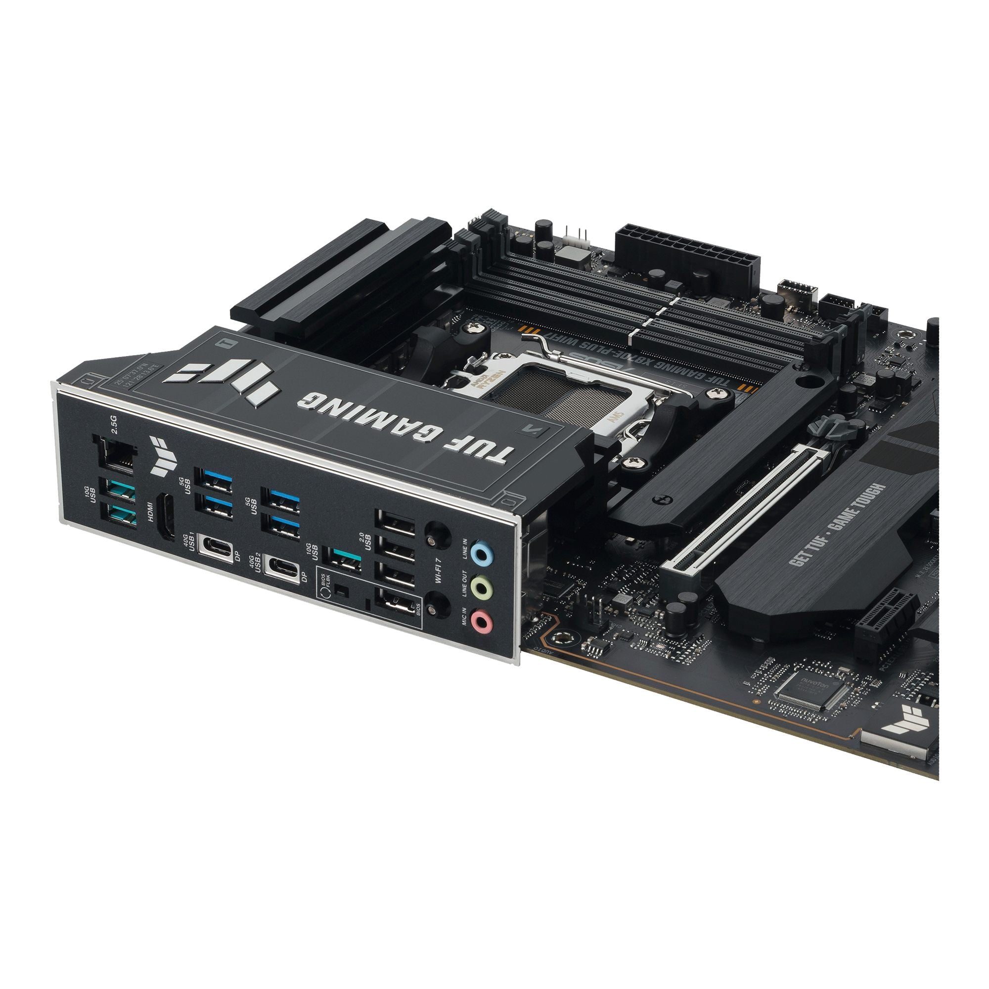 ASUS TUF GAMING X870E-PLUS WIFI7 AMD AM5 ATX motherboard 4xDDR5 PCIe 5.0 x16 4xM.2 1xHDMI 2xSATA