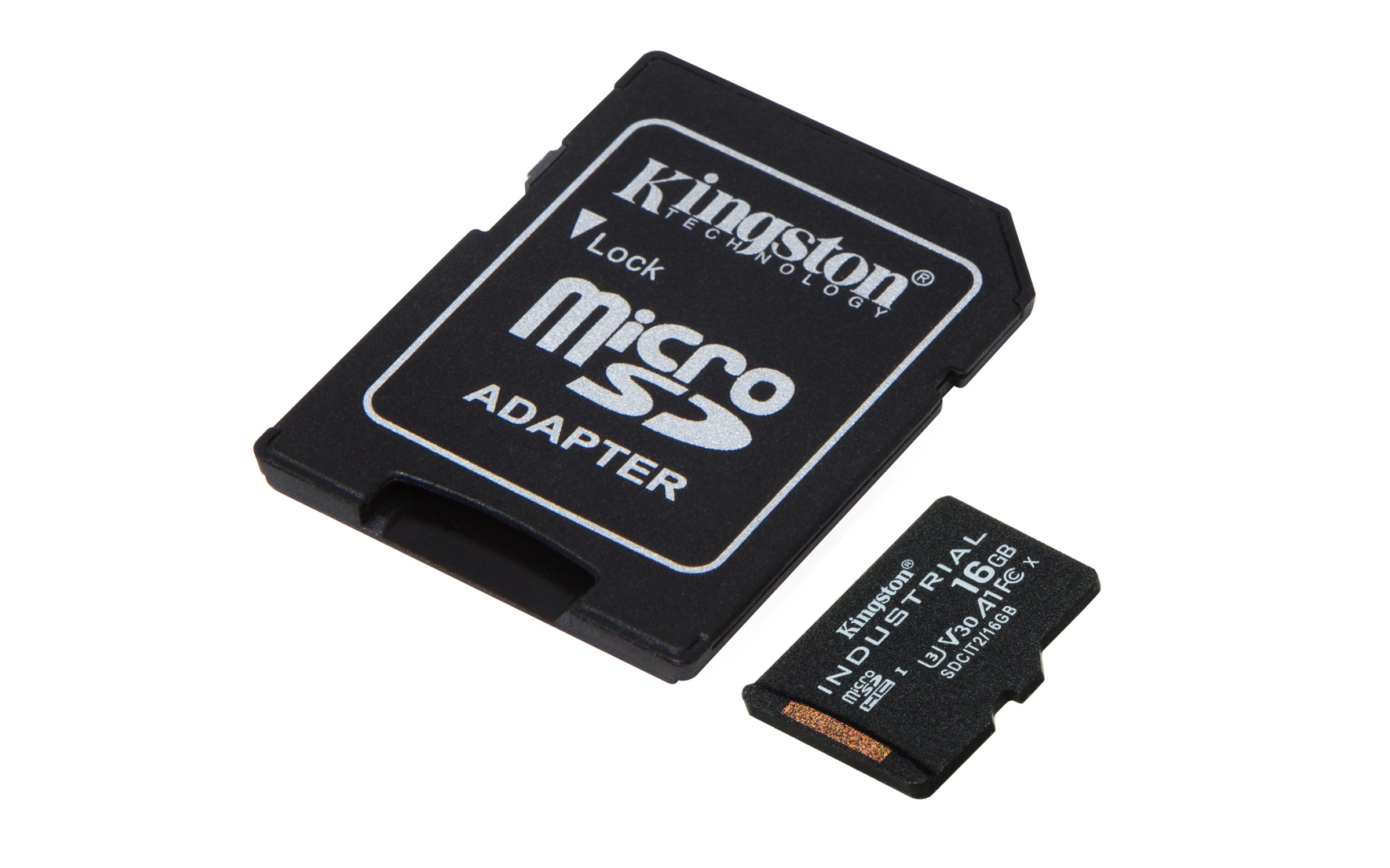 KINGSTON 16Go microSDHC Industrial C10 A1 pSLC Card + SD Adapter