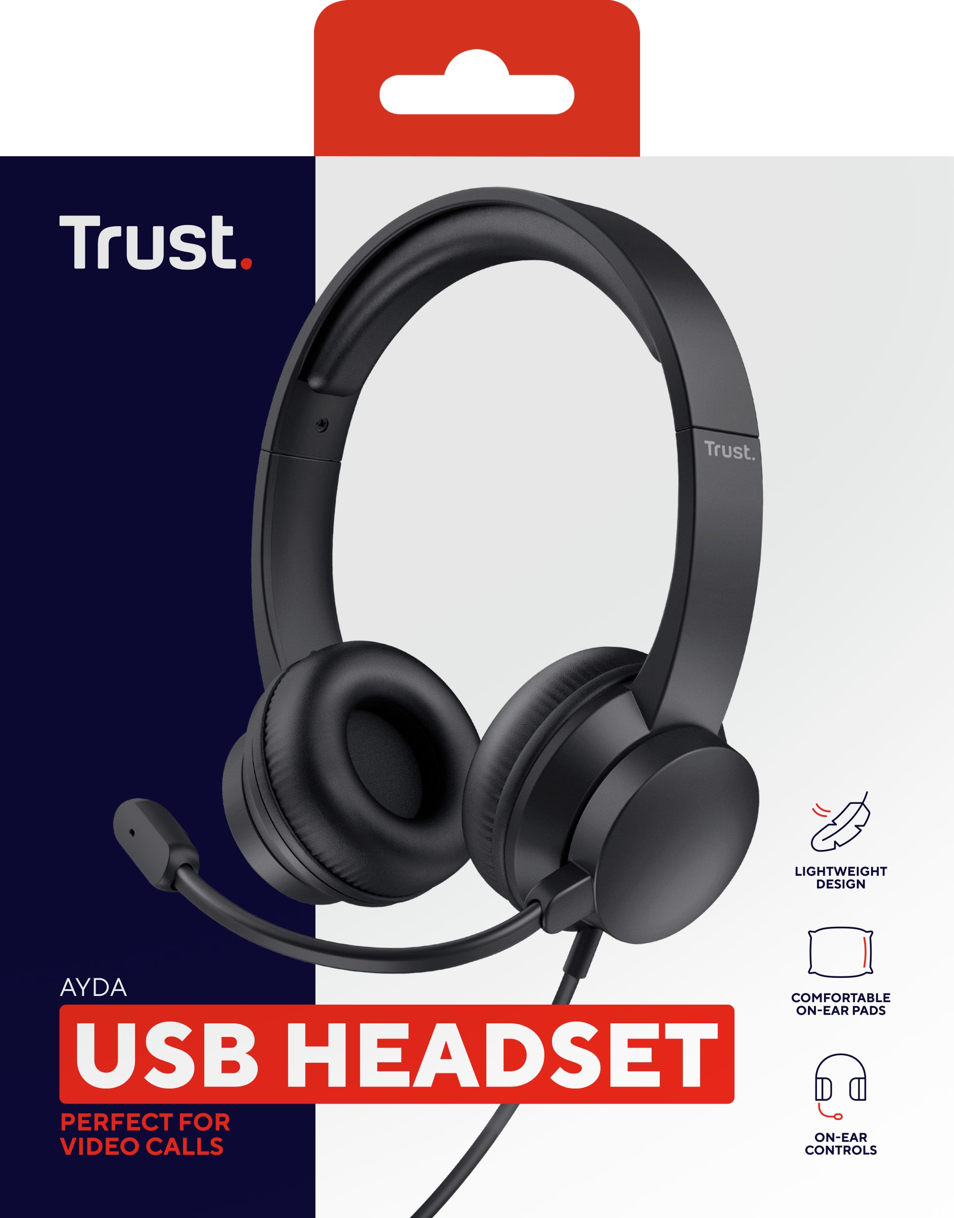 TRUST Casque-micro AYDA USB pour ordinateur