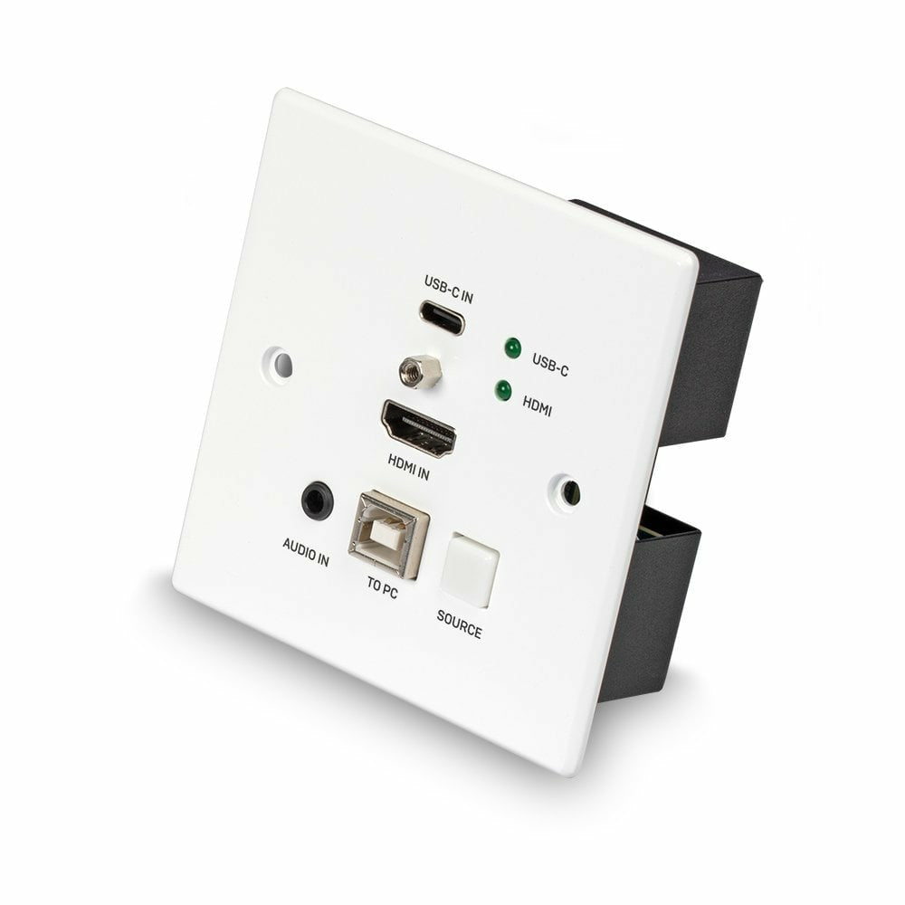 LINDY 150m HDMI and TypeC HDBT UK WallPlate KVM Extender