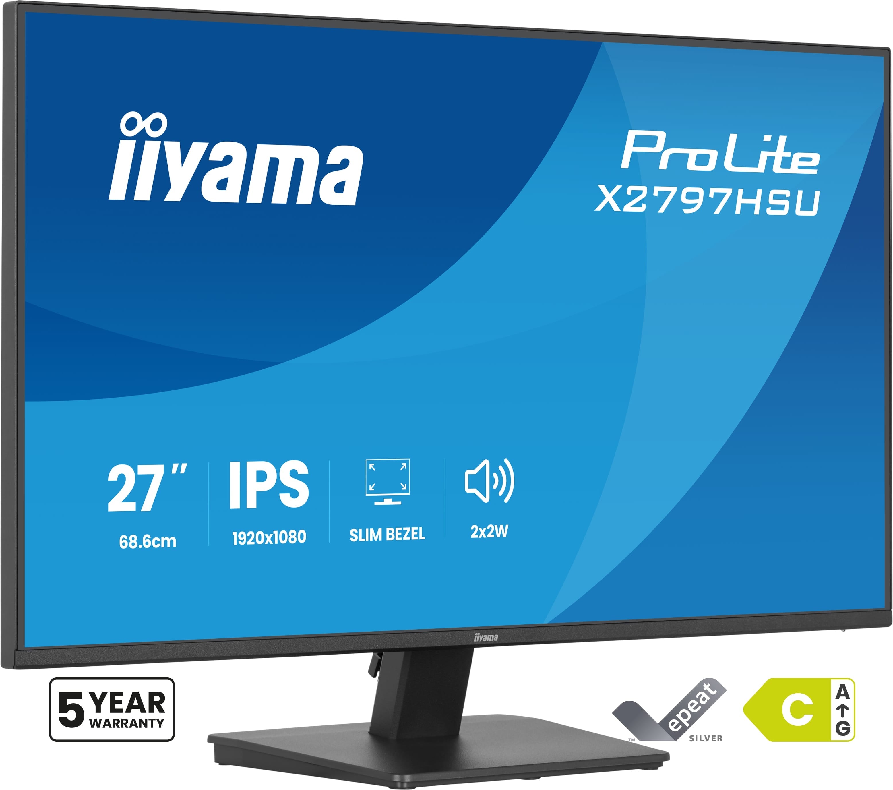 iiyama X2797HSU-B1 27" IPS LCD with 4-si