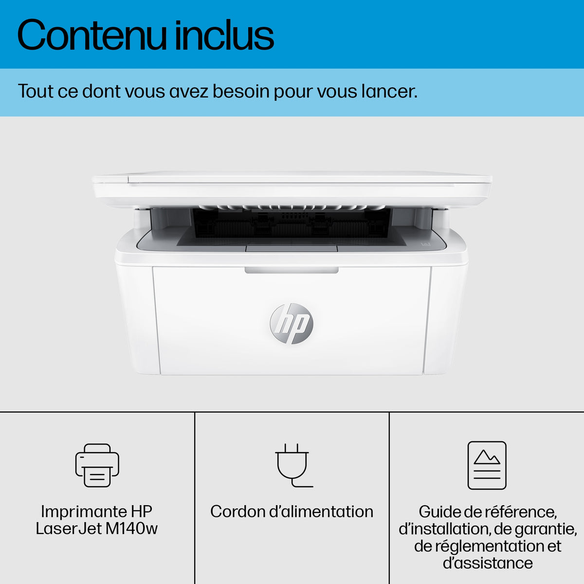 HP LaserJet MFP M140w MFP Mono B/W laser A4 210x297mm A4 20ppmcopy 20ppmprint 150 sheets USB 2.0 Wi-Fi Bluetooth