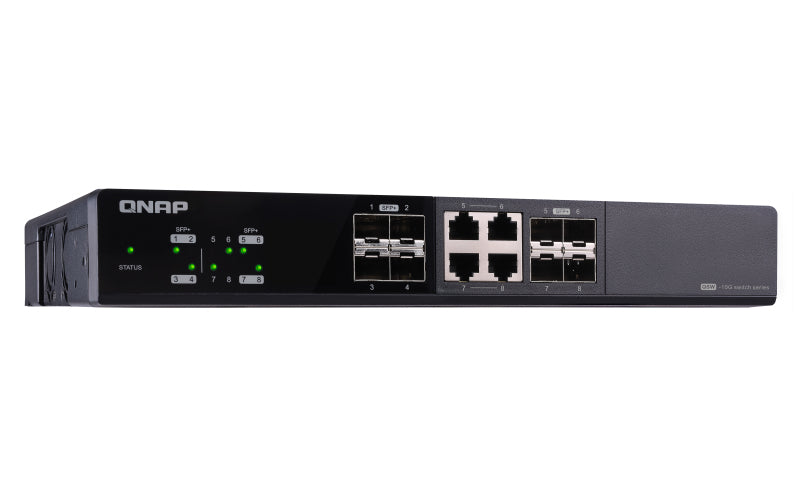 QNAP QSW-804-4C commutateur réseau Non-géré Noir