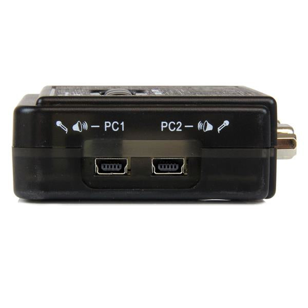 2 Port USB KVM Switch w/Audio+Cables