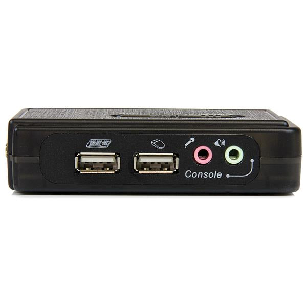 2 Port USB KVM Switch w/Audio+Cables