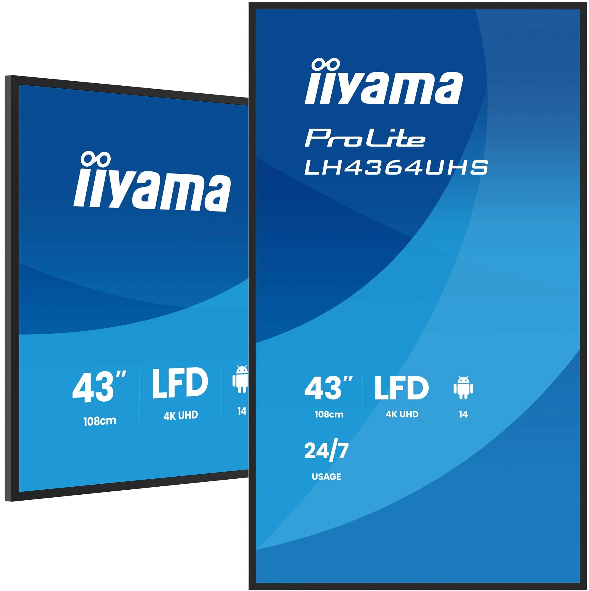 43" 3840x2160 UHD VA Haze 25% 500cd