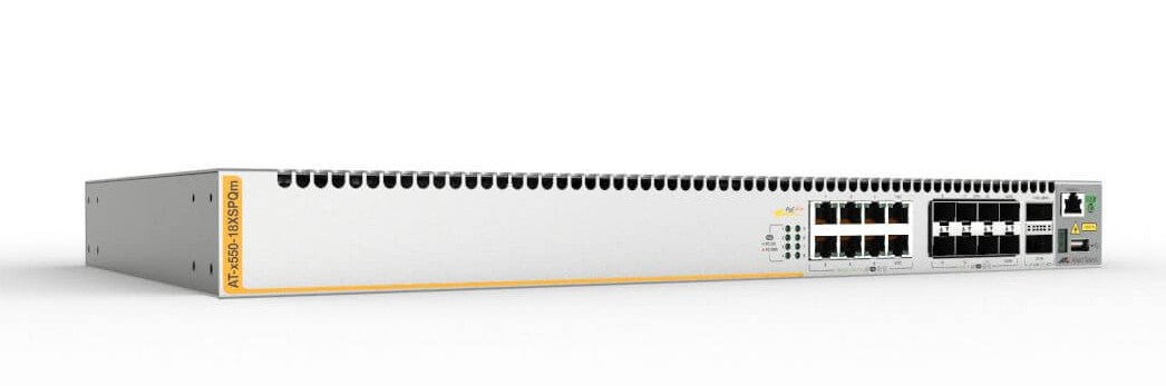 ALLIED 8x 1G/2.5G/5G/10G-T PoE+ Ports 8x SFP+/SFP 2x QSFP+ L3 10G Intelligent Switch 10G/40G Stacking