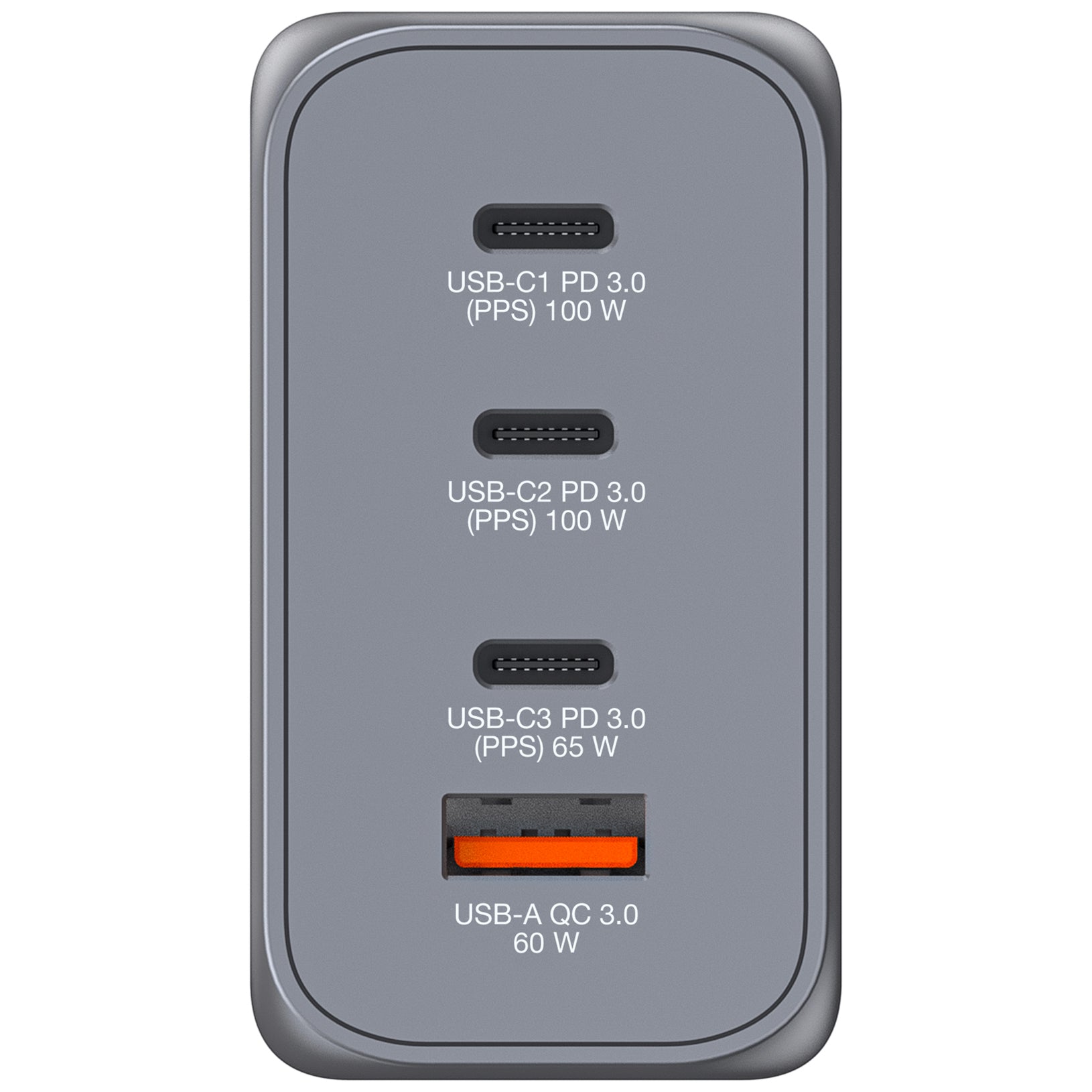 VERBATIM GNC-200 GAN CHARGER 4 PORT 200W USB A/C EU/UK/US WCF (P)