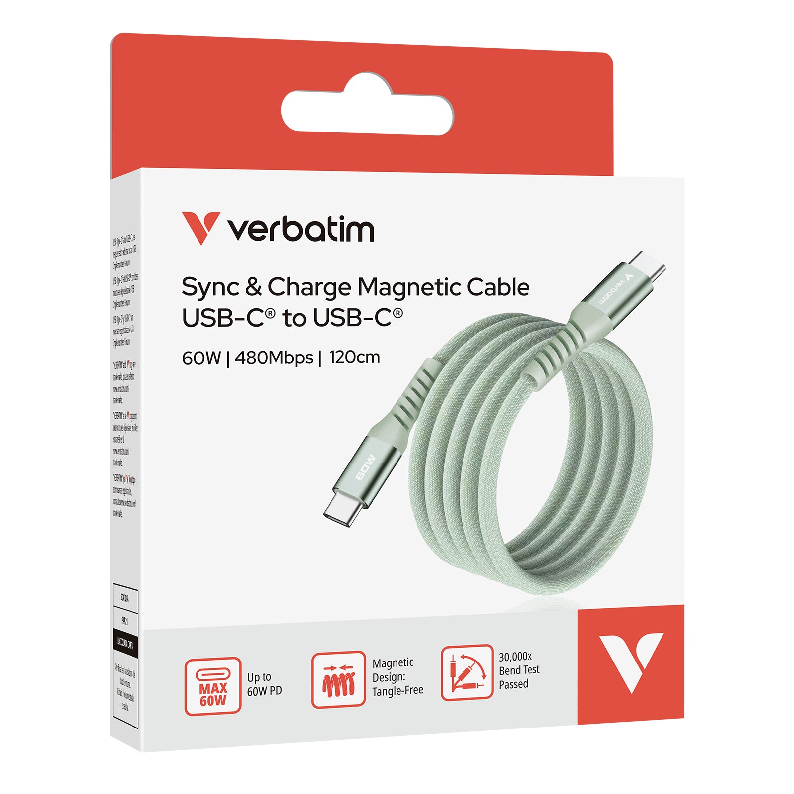 Sync & Charge USB-C to USB-C 60W Magneti
