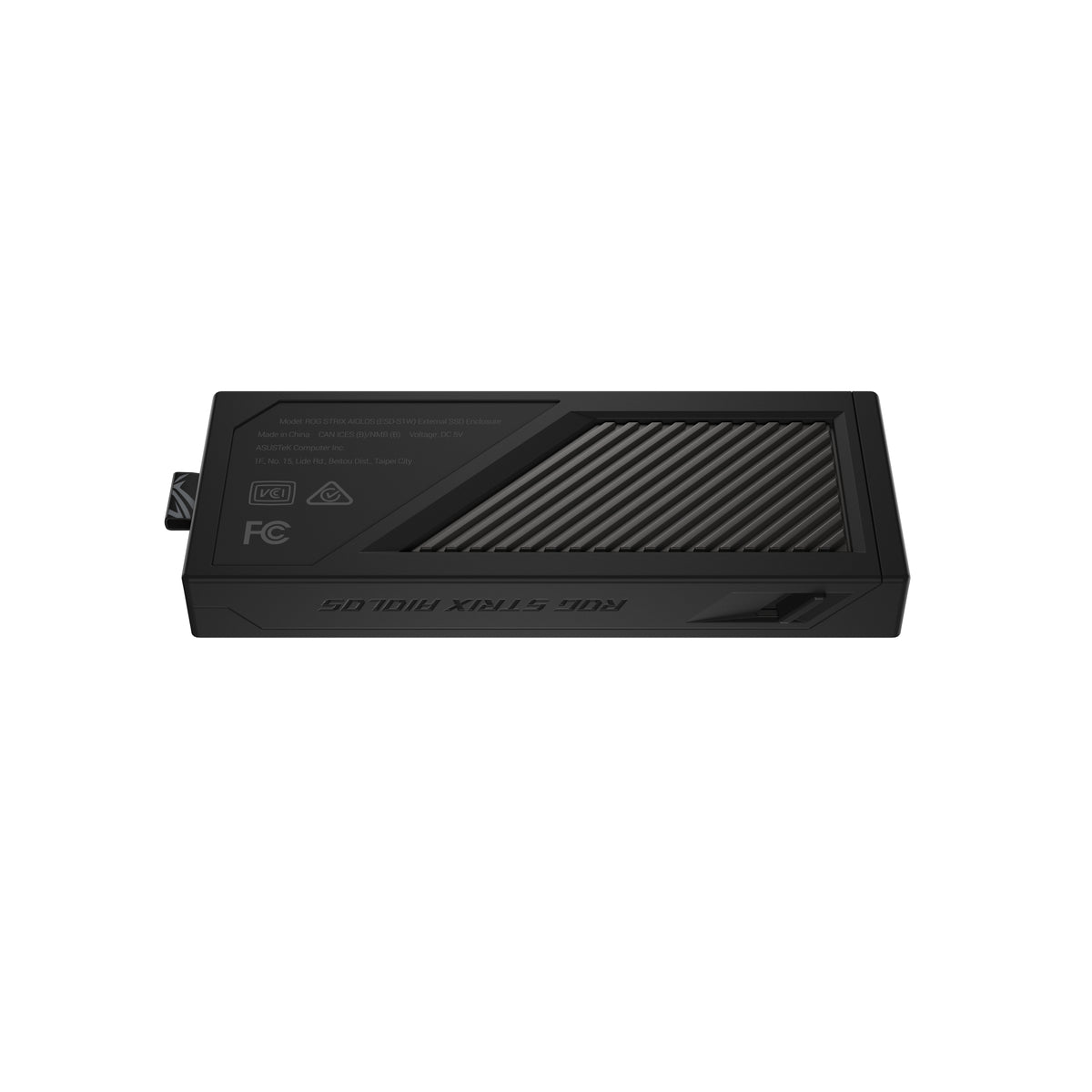 ASUS ROG Strix Aiolos M.2 NVMe SSD Enclosure USB 3.2 GEN2 Type-C 20Gbps Aura Sync RGB